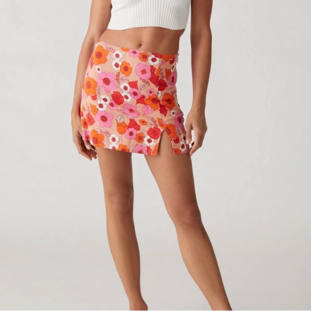 Urban Outfitters Floral Mini Skirt